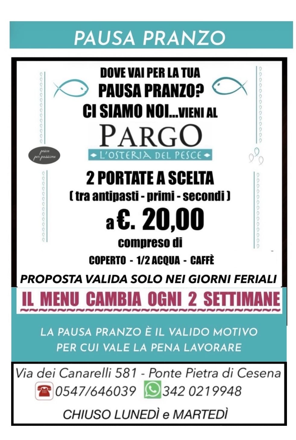 Il Nostro Menu
